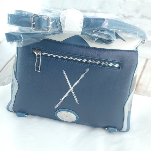 Star Wars Ahsoka Blue White Cosplay Detachable Strap Convertible Backpack Bag - Picture 2 of 15